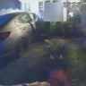 Bodycam video shows Foxboro police officer pull driver from burning car 