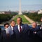 Senate Majority Leader John Thune of South Dakota leads a news conference with House Speaker Mike Johnson of Louisiana and GOP leadership on the Upper West Terrace of the U.S. Capitol in Washington, D.C., on Oct. 1, 2025. 