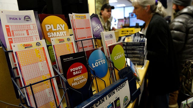 People buying Powerball lottery tickets in Estes Park, Colorado. 