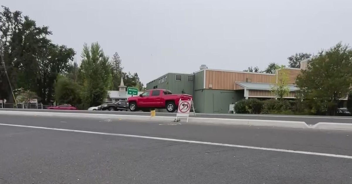 Calaveras County town outraged over concrete median in place on Highway 4