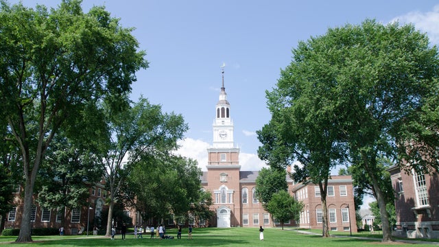 Baker-Berry Library of Dartmouth College in Hanover - New Hampshire during summer day 
