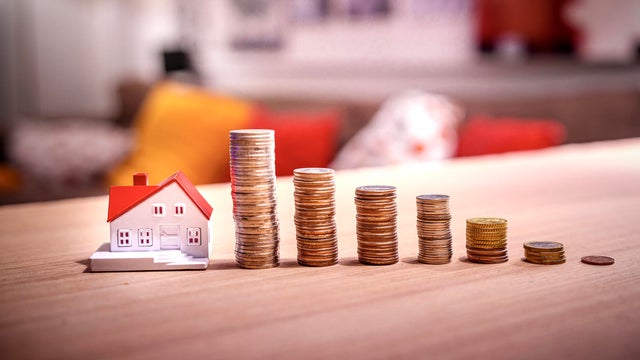 Home concept, Home savings, Selling home, Money and house, Business and finance concept 