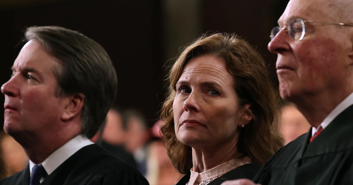 As justices confront harassment, death threats and an assassination attempt, Barrett declares "I'm not afraid"