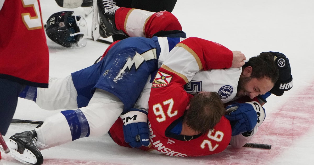 A ton of ejections. A goal taken away 15 minutes later. Florida Panthers beat Tampa Bay Lightning 7-0 in wild Saturday