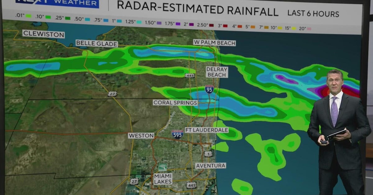 Scattered showers, storms to develop across South Florida as temperatures remain in the upper 80s