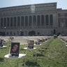Empty chairs on Columbia's campus mark 2 years since Oct. 7 attack on Israel 