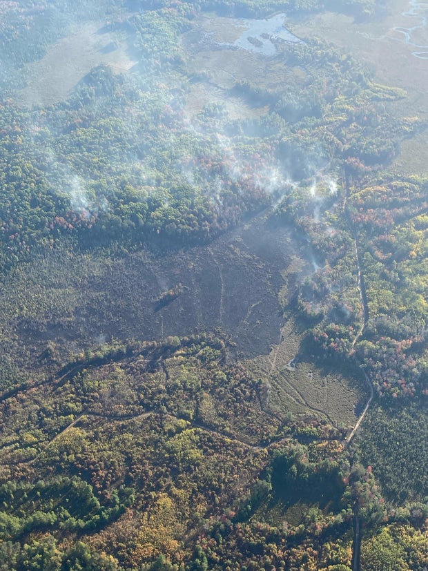 Wildfire near Houghton Lake, Roscommon County 