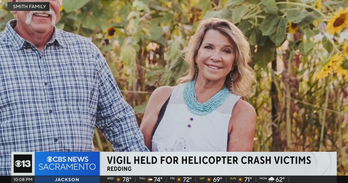 Redding vigil held for victims in Sacramento helicopter crash