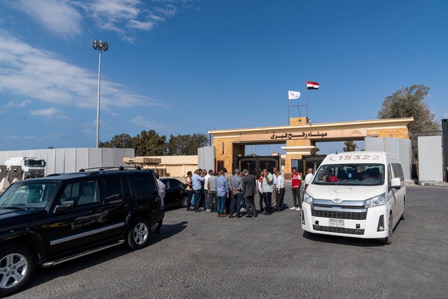 Aid Preparation Near Egypt-Gaza Border After Ceasefire Takes Effect 