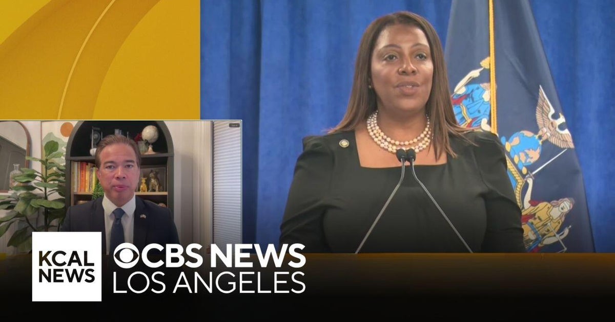 California AG Rob Bonta discusses New York AG Letitia James indictment