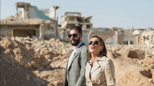 Syrian President Ahmed al-Sharaa and Margaret Brennan 