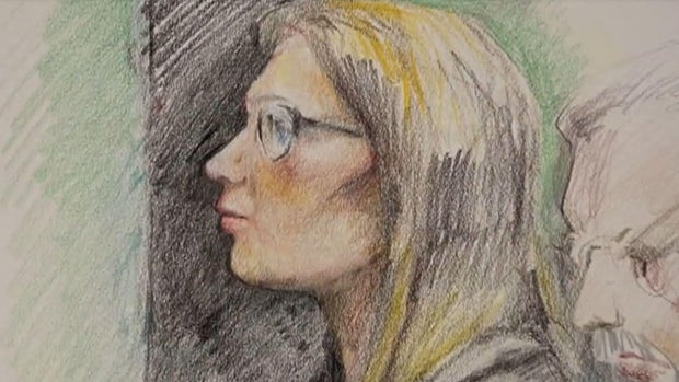 Alison Davis trial sketch 