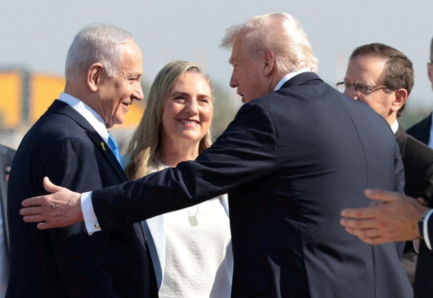 U.S. President Trump arrives at Ben Gurion International Airport, in Lod 