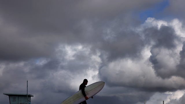 LA Weather, rain, clouds. 