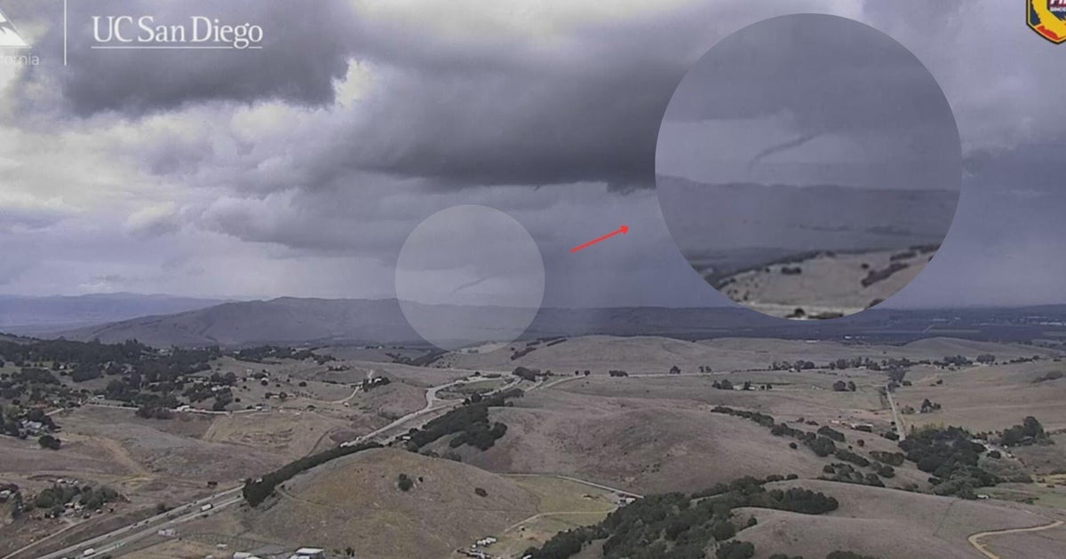 Reports of funnel cloud over Salinas during severe thunderstorm, NWS says