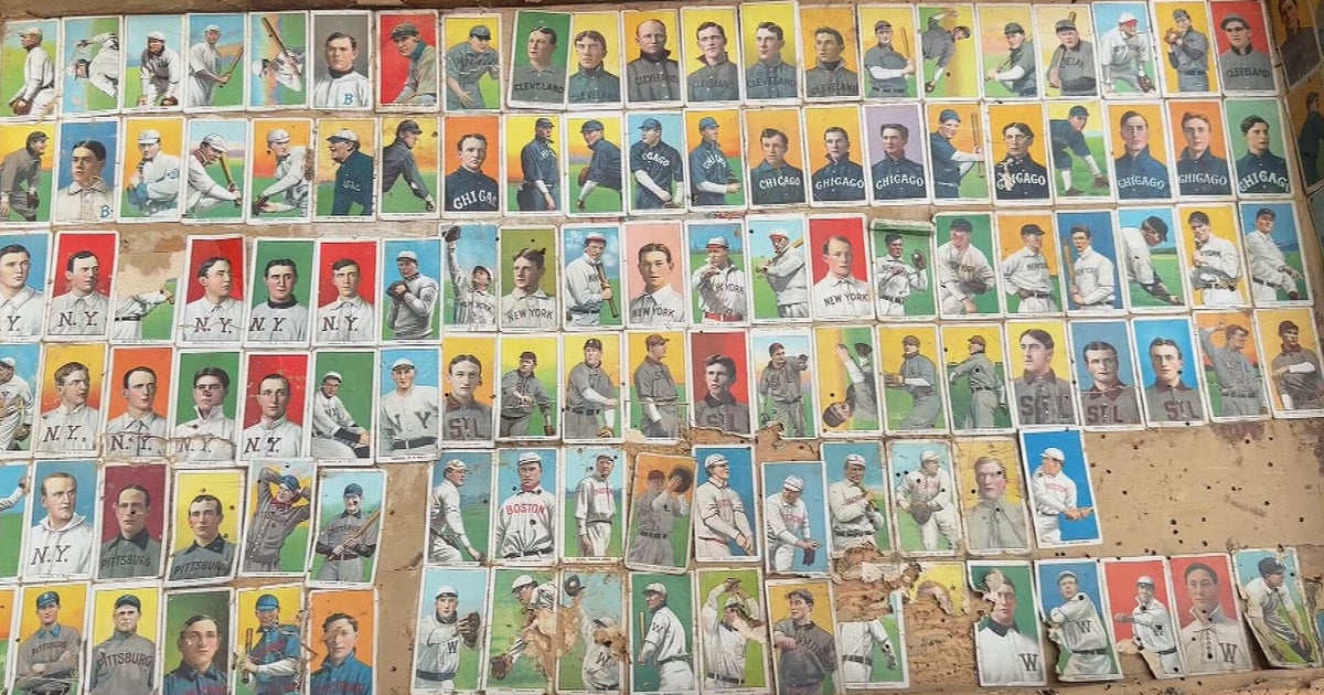 Rare baseball card collection found glued to wooden chest in Rhode Island