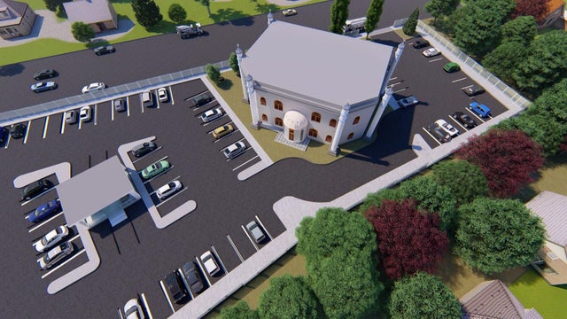 Rendering of expansion plans for a mosque 