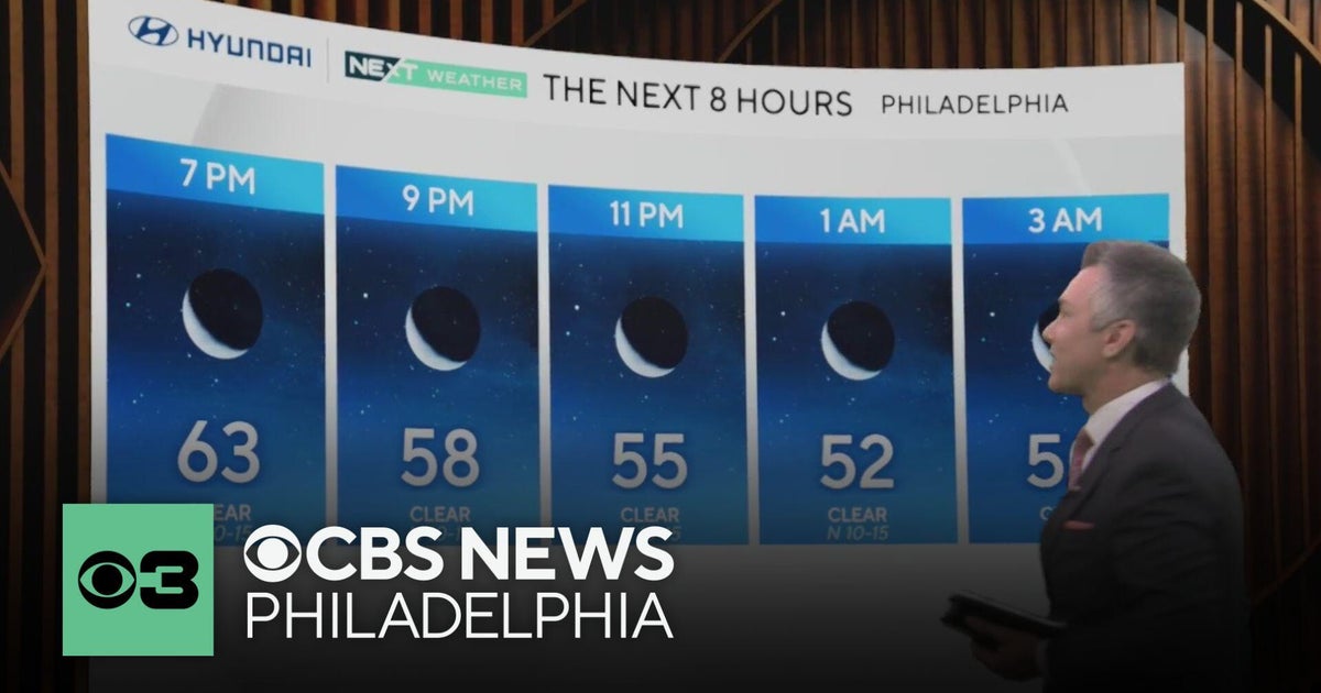 Clear and cool Wednesday night in Philadelphia region - CBS Philadelphia