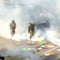 Protesters clash with immigration agents in Chicago