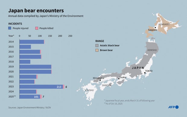 JAPAN-ATTACK-BEAR-ANIMAL 