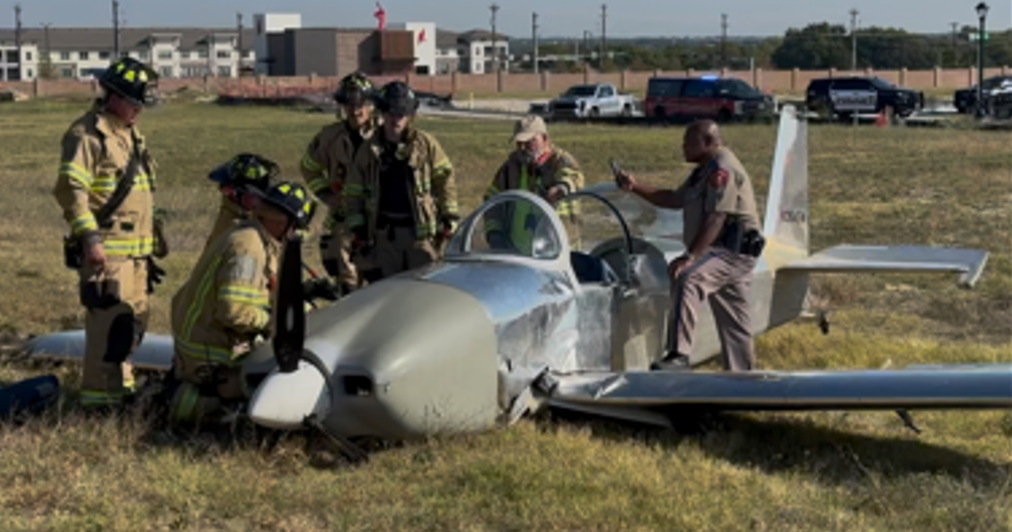 Pilot hospitalized after abrupt landing in undeveloped McKinney construction lot, officials say