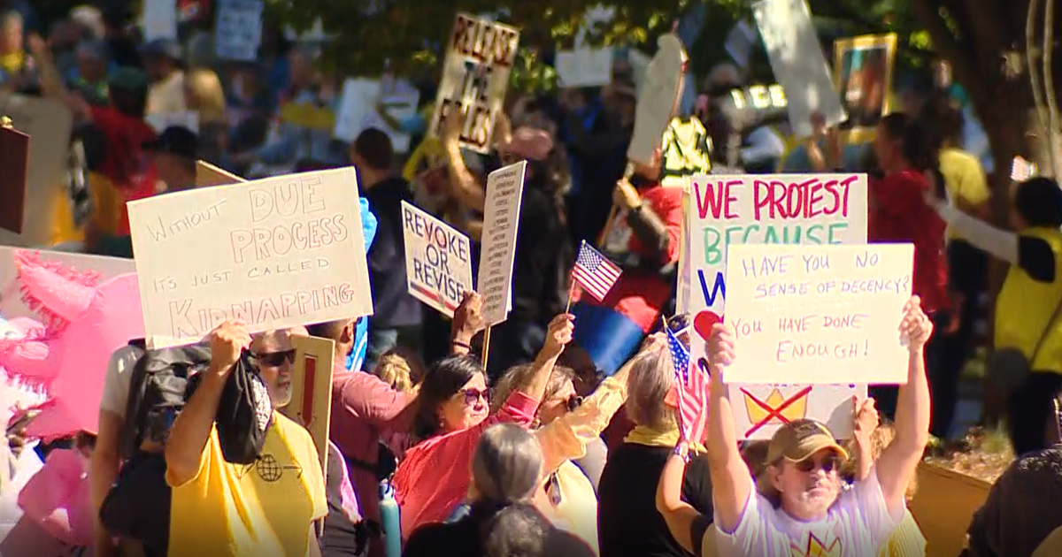 "No Kings" protests held across Maryland as government shutdown enters third week
