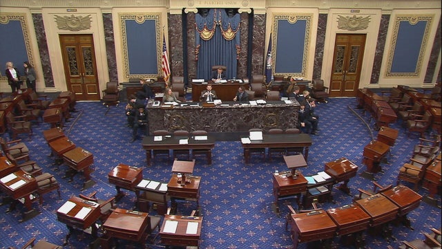 The Senate floor on Monday, Oct. 20, 2025. 