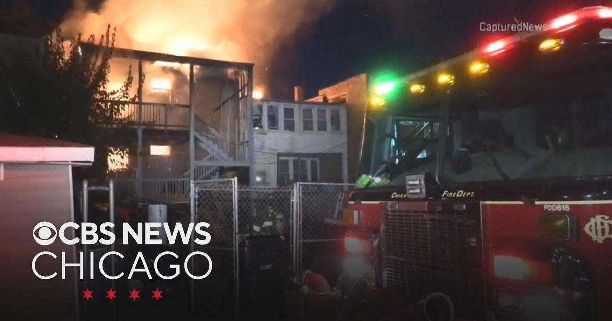 Chicago firefighters battle blaze at West Englewood home - CBS Chicago