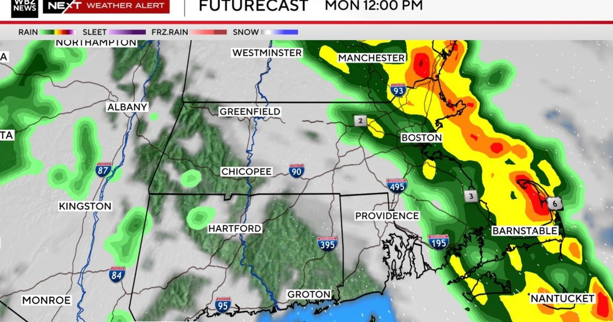 Storm to bring heavy downpours, strong winds to Boston area on Monday