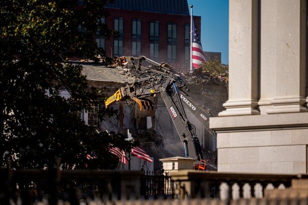 White House East Room Demolition Begins For Trump Ballroom Construction 
