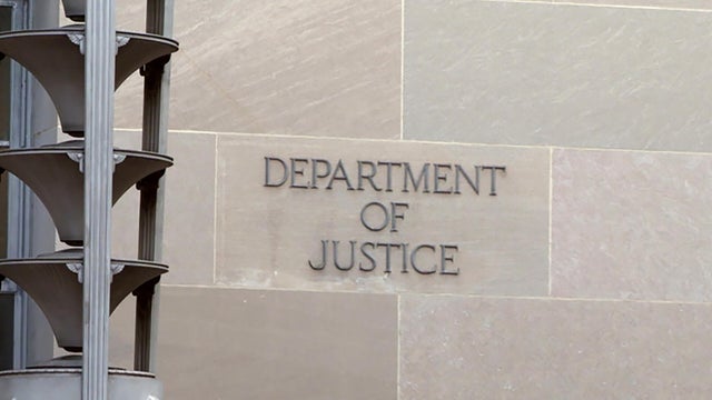 Department of Justice sign 