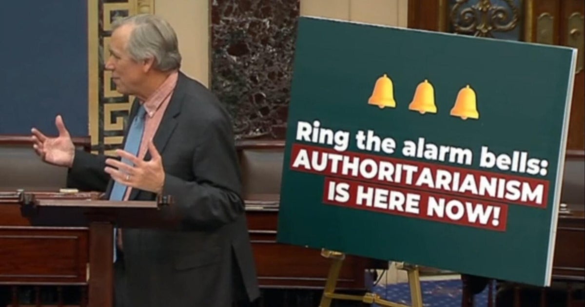 Democratic senator gives marathon speech ahead of 12th vote on funding bill