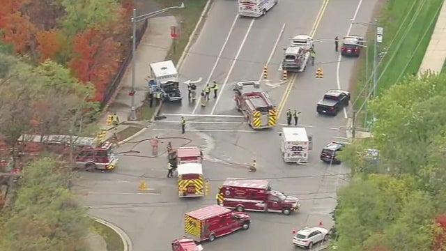 Suspect steals ambulance, crashes into vehicle in Metro Detroit