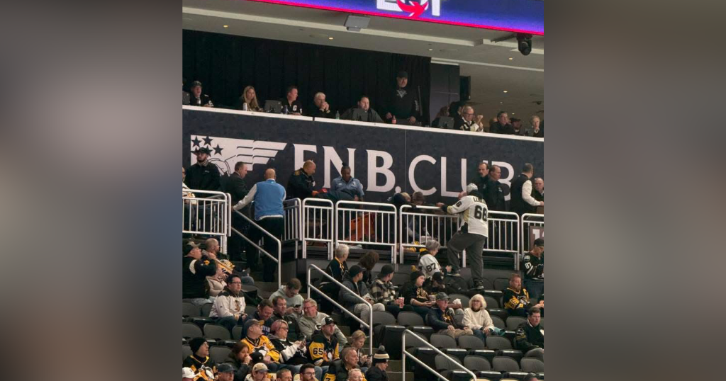 Man falls from stands at PPG Paints Arena during Penguins-Blues game