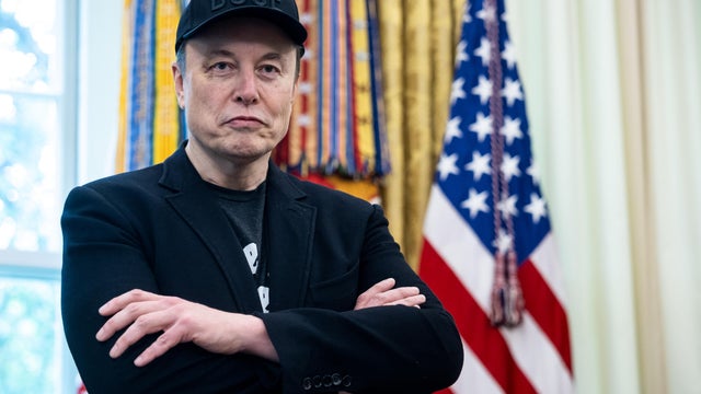 President Trump Holds Press Conference With Musk As He Departs DOGE