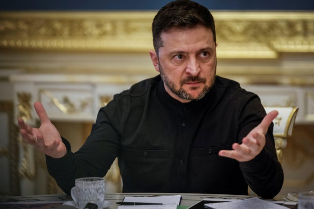 Ukraine's President Zelenskiy attends joint press conference with top country officials, in Kyiv