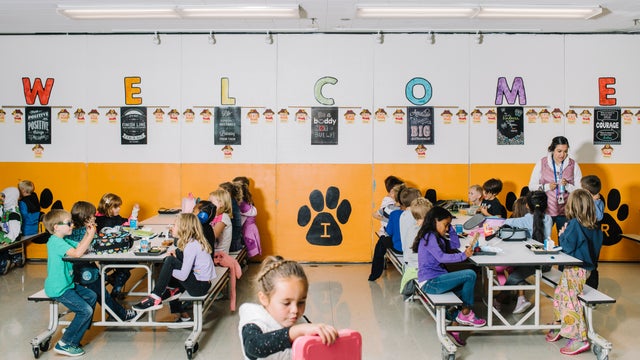 School lunch in Littleton, Colorado. 