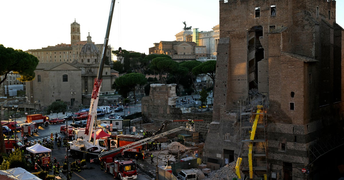 Worker dies after Rome's medieval Torre dei Conti tower partially ...