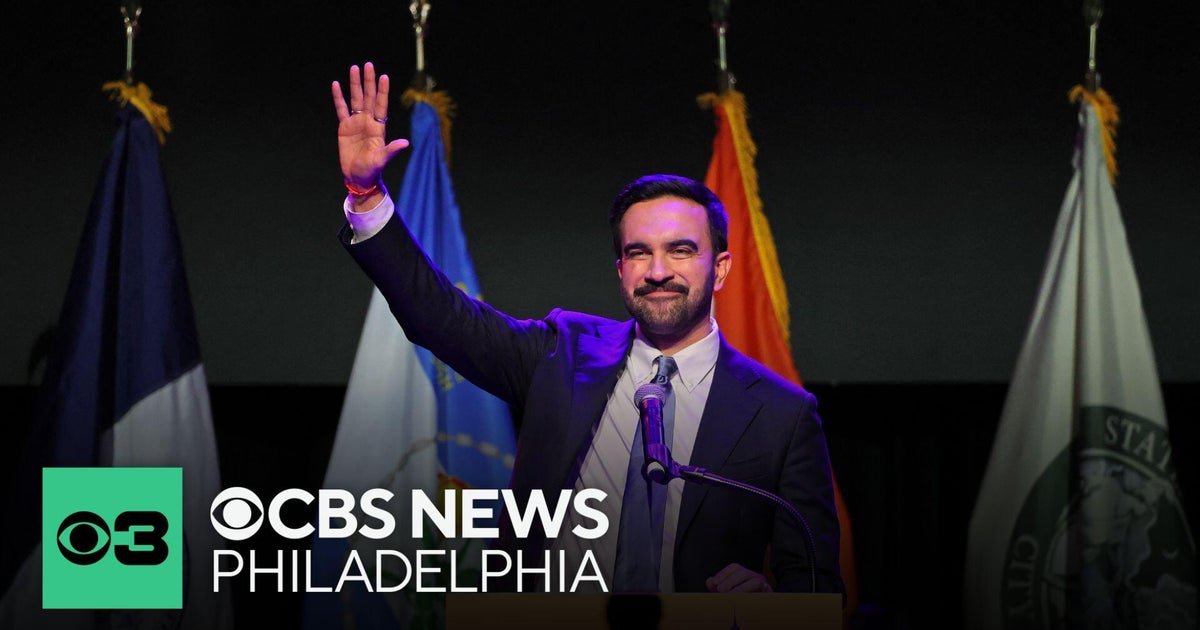 Zohran Mamdani wins New York City mayoral election - CBS Philadelphia