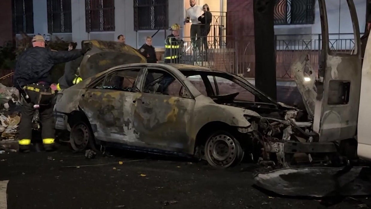 7 firefighters injured in car fire, explosion in the Bronx - CBS New York