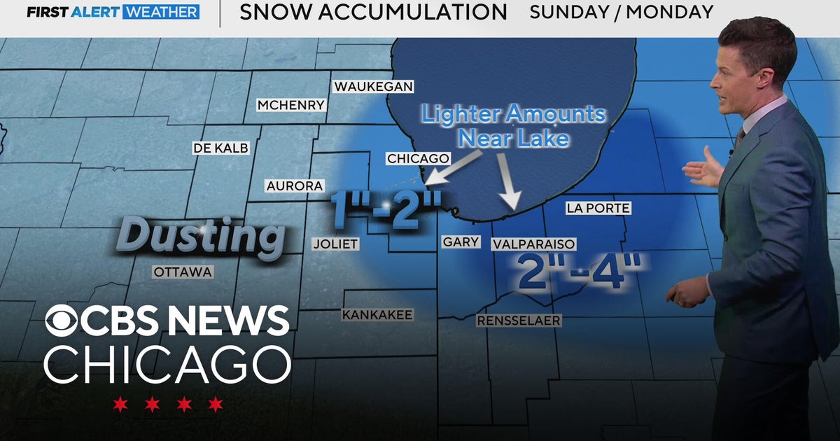 Snow may interfere with Monday morning commute - CBS Chicago