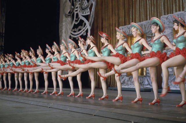 The Rockettes perform onstage