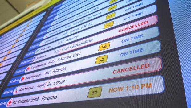 More than 250 flights canceled at New York City's major airports Monday amid government shutdown