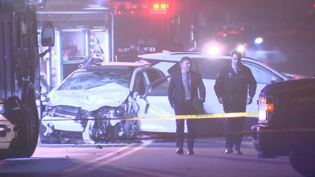Police lights at a crime scene 