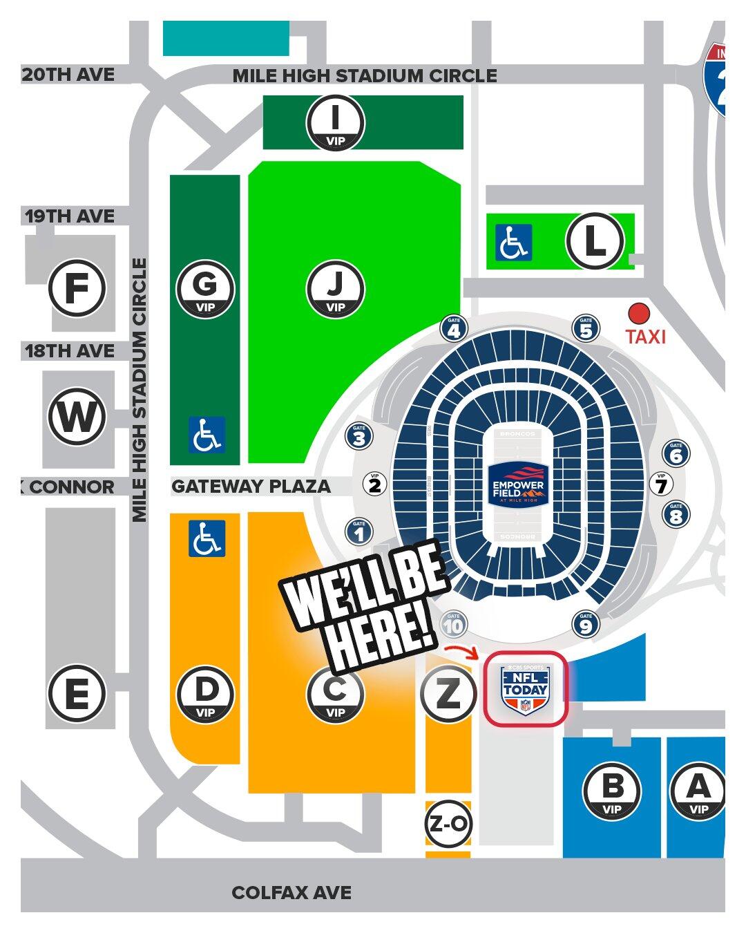 CBS Sports broadcasts quot NFL Today quot before the Broncos Chiefs rivalry