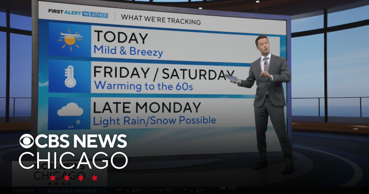 Mild and breezy for rest of day Wednesday in Chicago - CBS Chicago