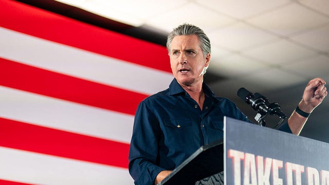 Gov. Gavin Newsom of California speaks at a rally in Houston, Texas, on Nov. 8, 2025. 