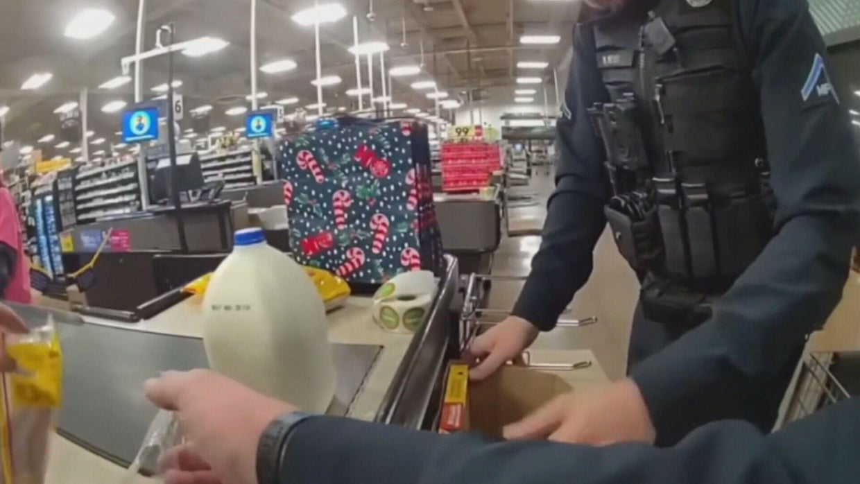Commerce City police officers help Colorado mother and son with food ...