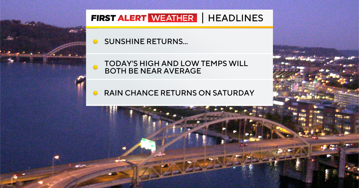 KDKA-TV morning weather blog: Nov. 13, 2025