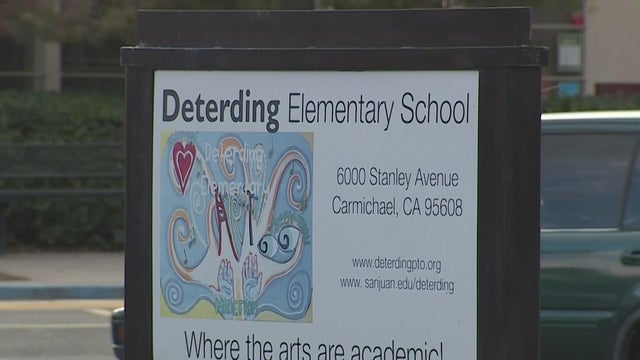 Flashing lights on top of police patrol car 
